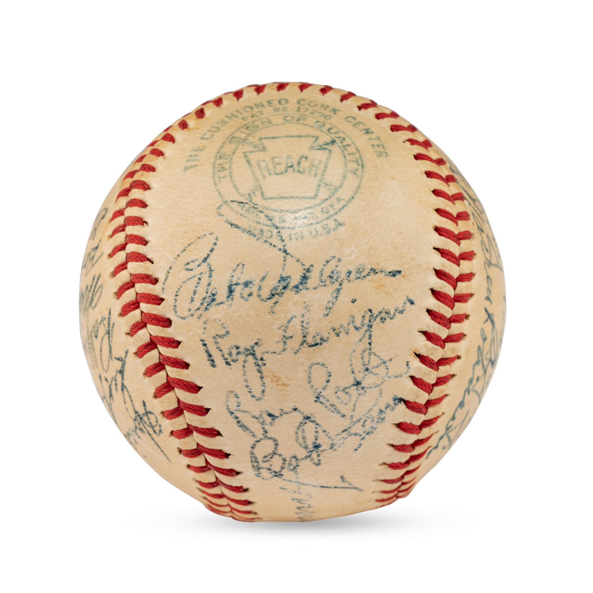 A 1947 Baltimore Orioles Team Signed Autograph Baseball