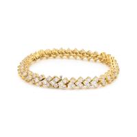 YELLOW GOLD AND DIAMOND BRACELET