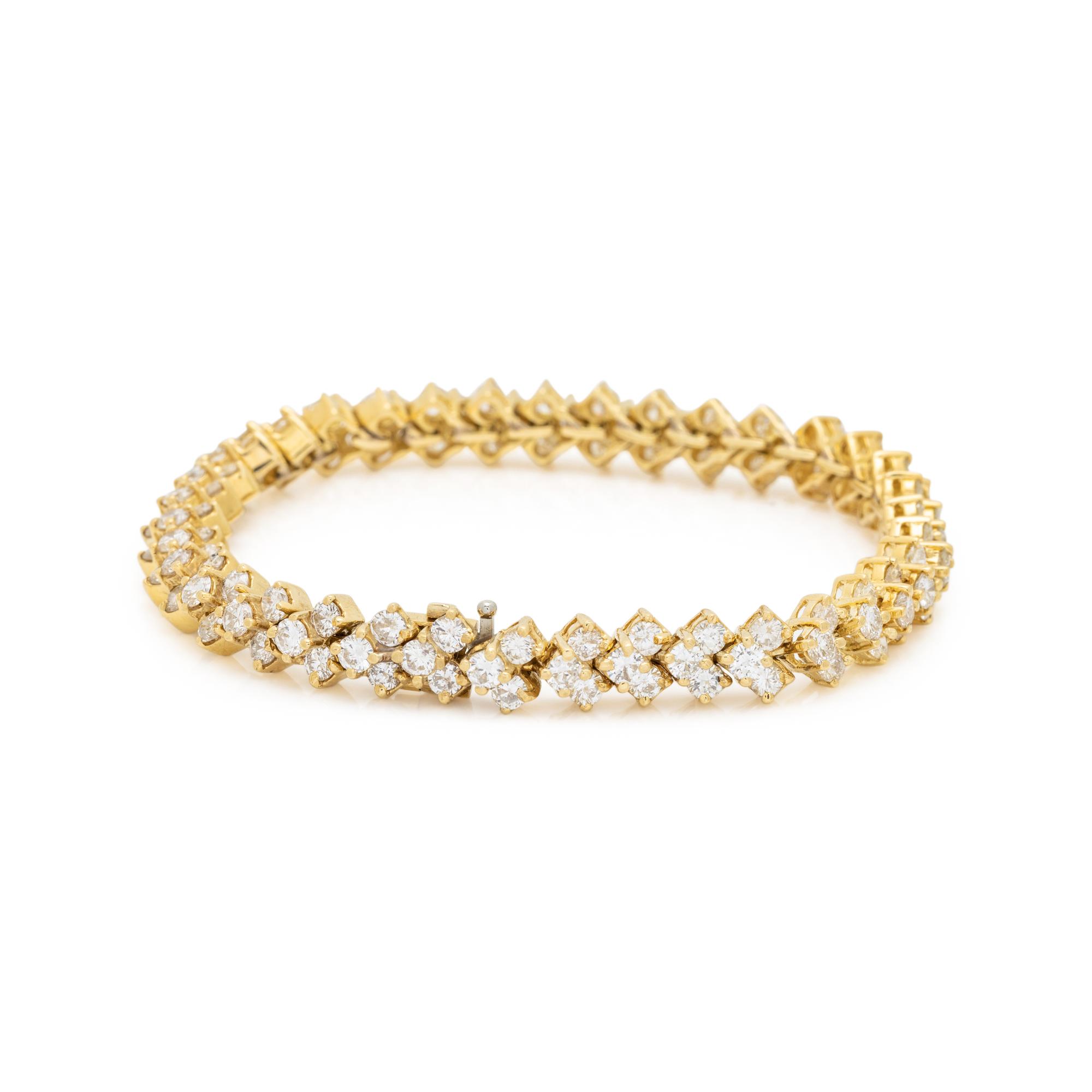 YELLOW GOLD AND DIAMOND BRACELET