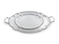 Two American Silver Trays