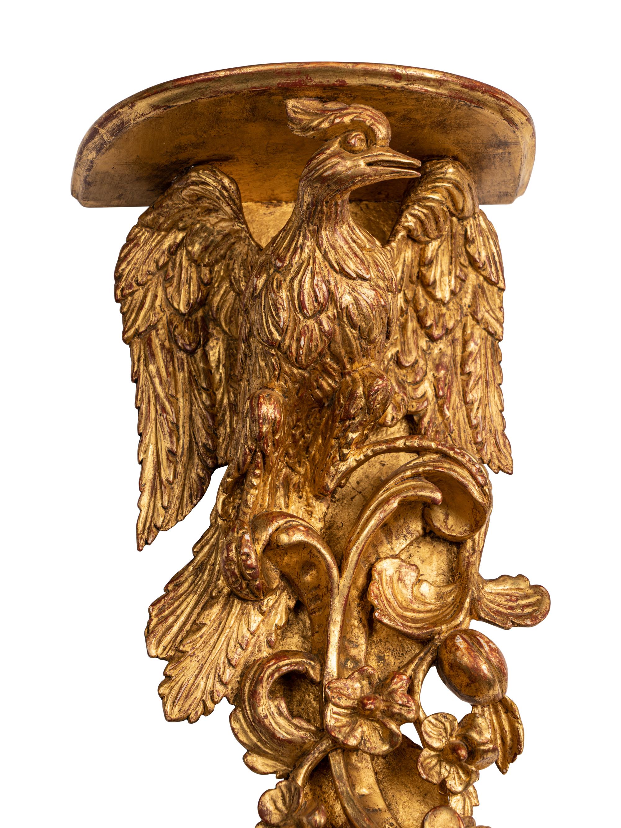 A Pair of George III Giltwood Wall Brackets
