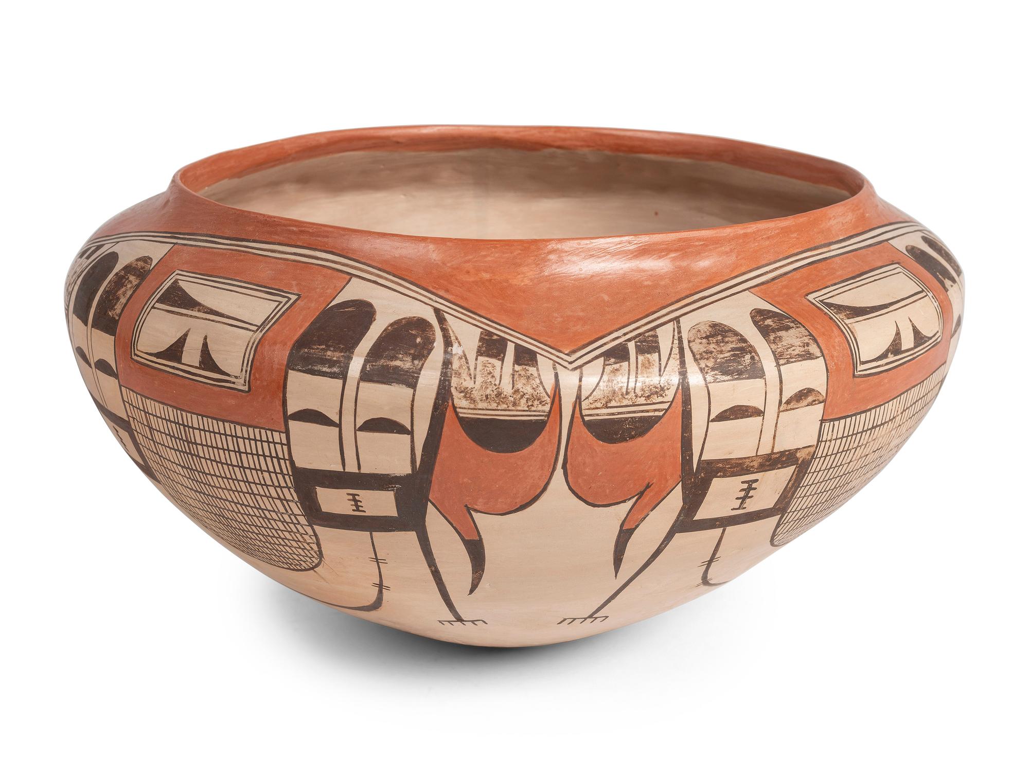 Polychrome Pottery Bowl
