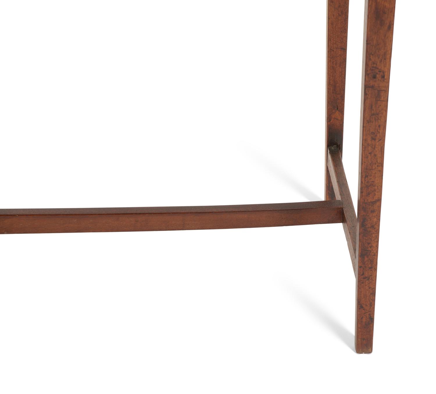 A George III Inlaid Mahogany Side Table