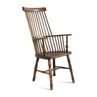 A Comb-Back Oak Windsor Chair