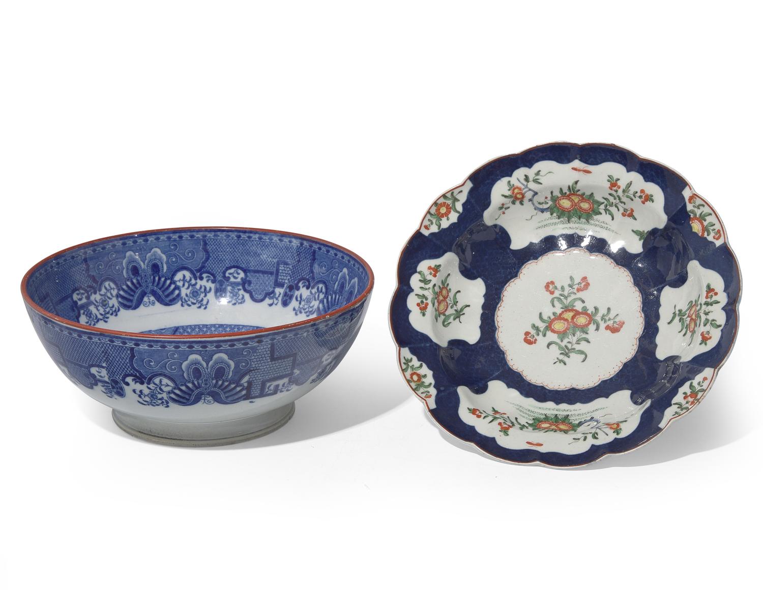 An Assembled Group of English Soft-Paste Porcelain Table Articles