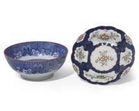 An Assembled Group of English Soft-Paste Porcelain Table Articles