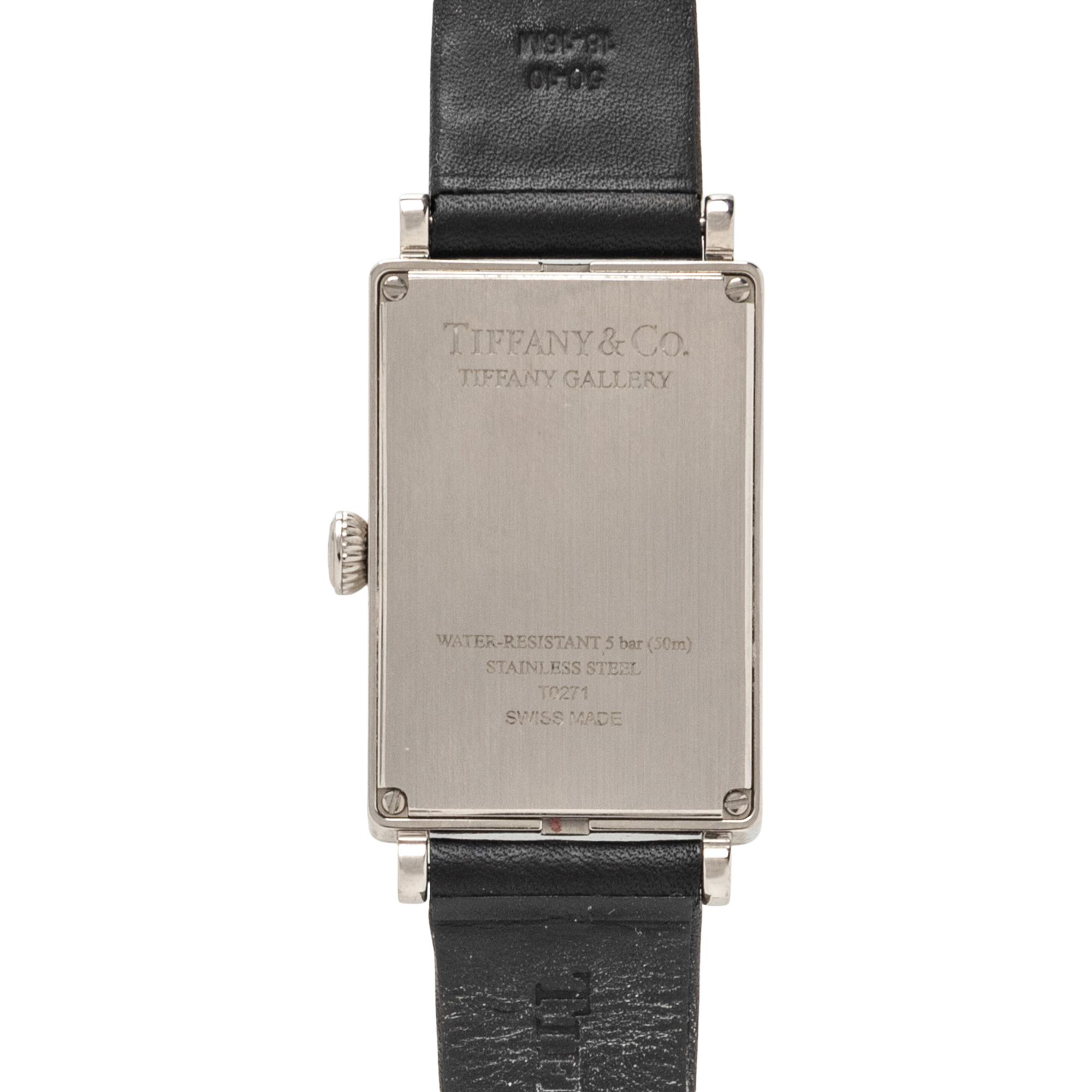TIFFANY & CO., STAINLESS STEEL 'TIFFANY GALLERY' WATCH