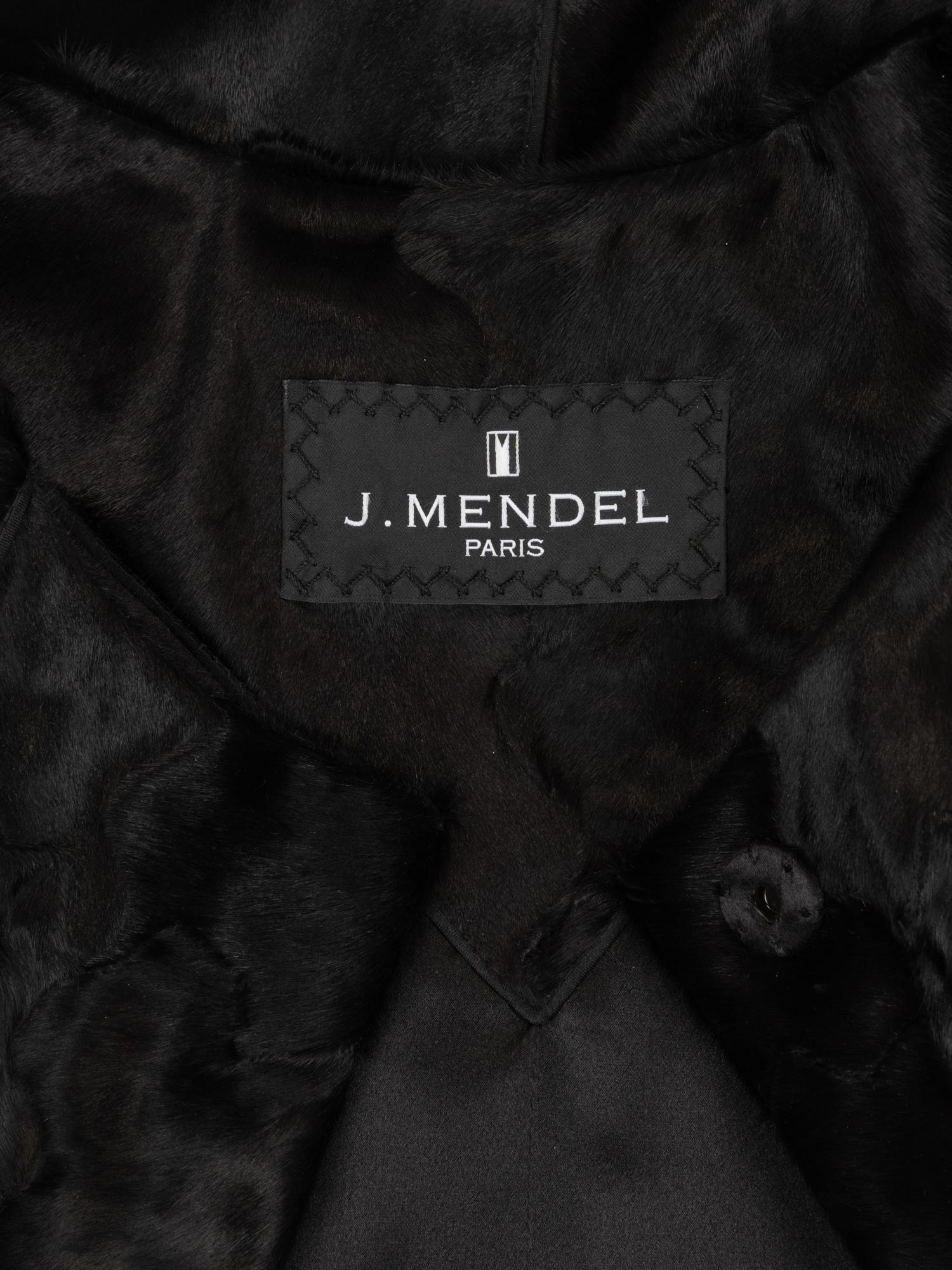 J.Mendel Black Lamb Coat