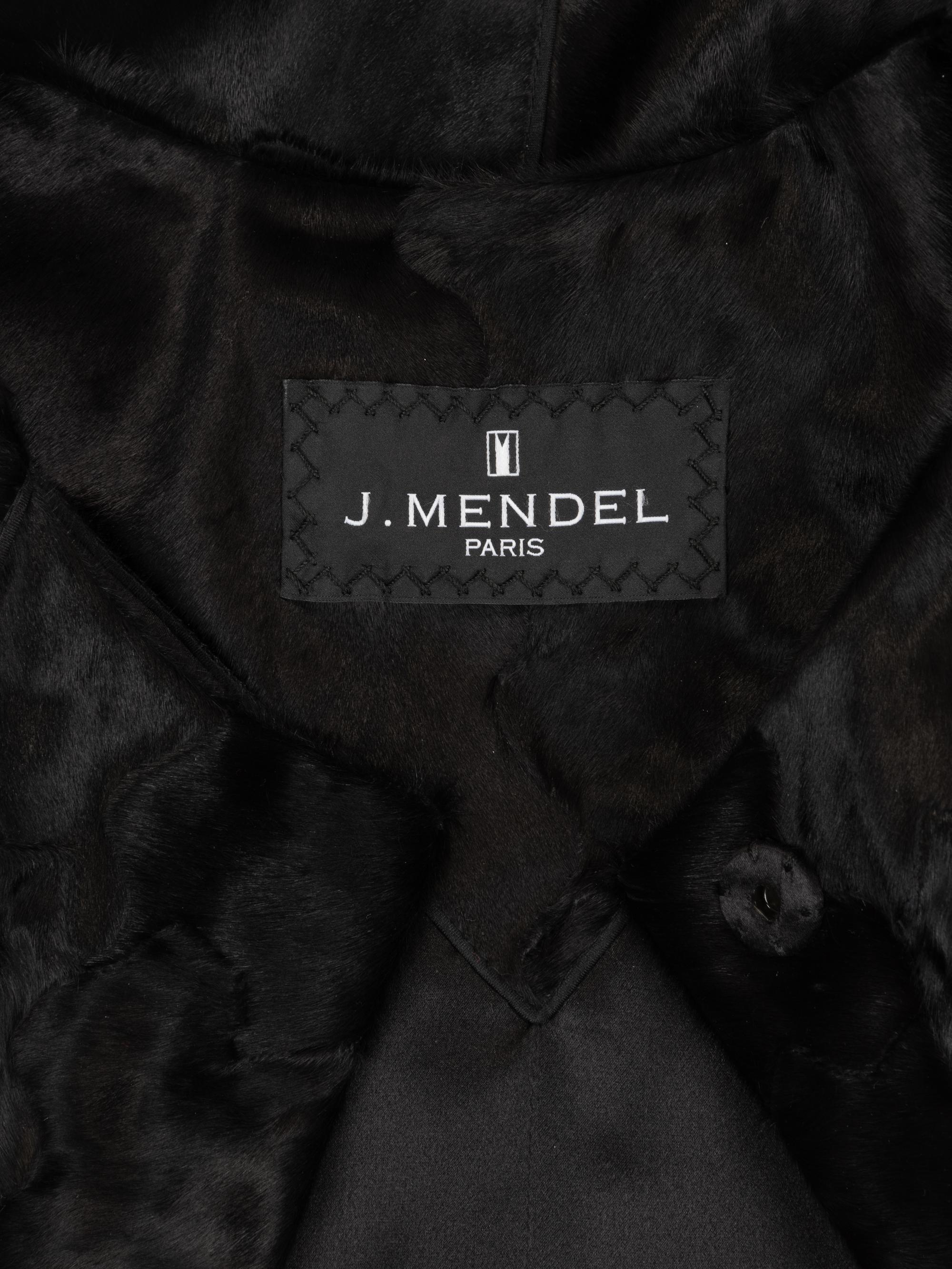 J.Mendel Black Lamb Coat