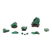 A Group of Ten Malachite Specimens