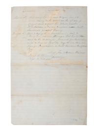 [CIVIL WAR]. Manuscript copy of resolutions from the 50th North Carolina Regiment, 20 March 1864.