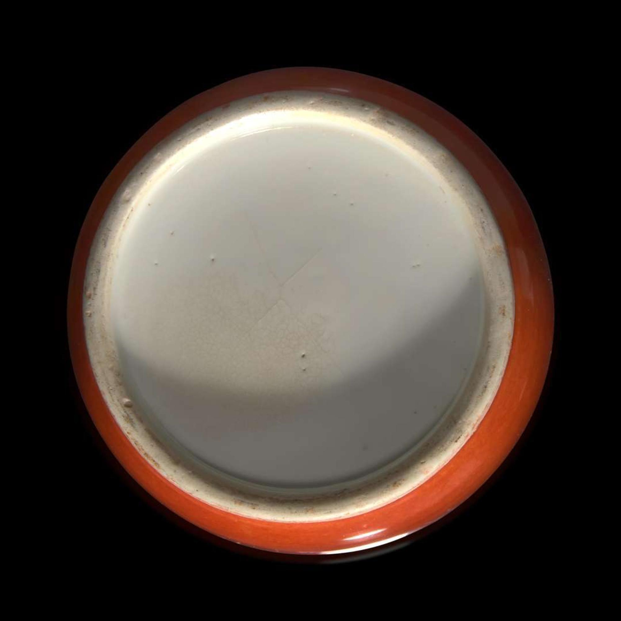 A Chinese coral ground rouleau vase 珊瑚地棒槌瓶