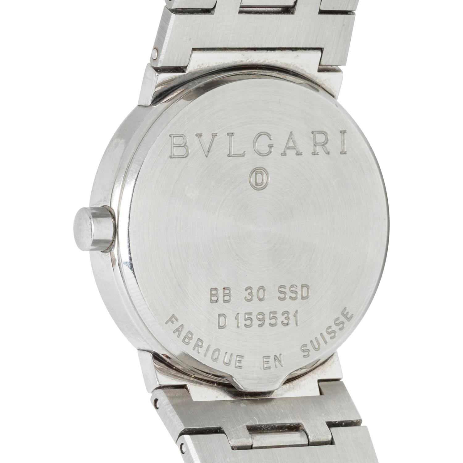 BULGARI, STAINLESS STEEL 'DIAGONO' WATCH