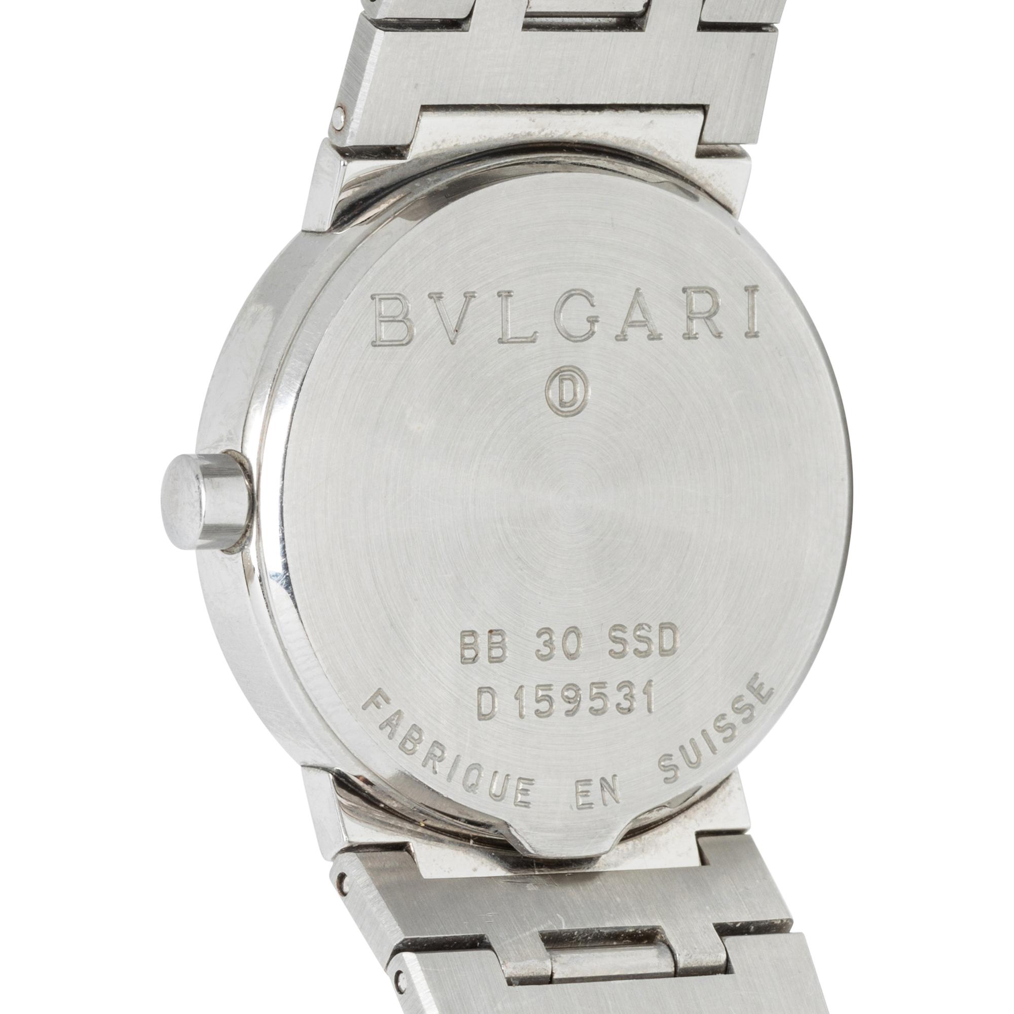 BULGARI, STAINLESS STEEL 'DIAGONO' WATCH