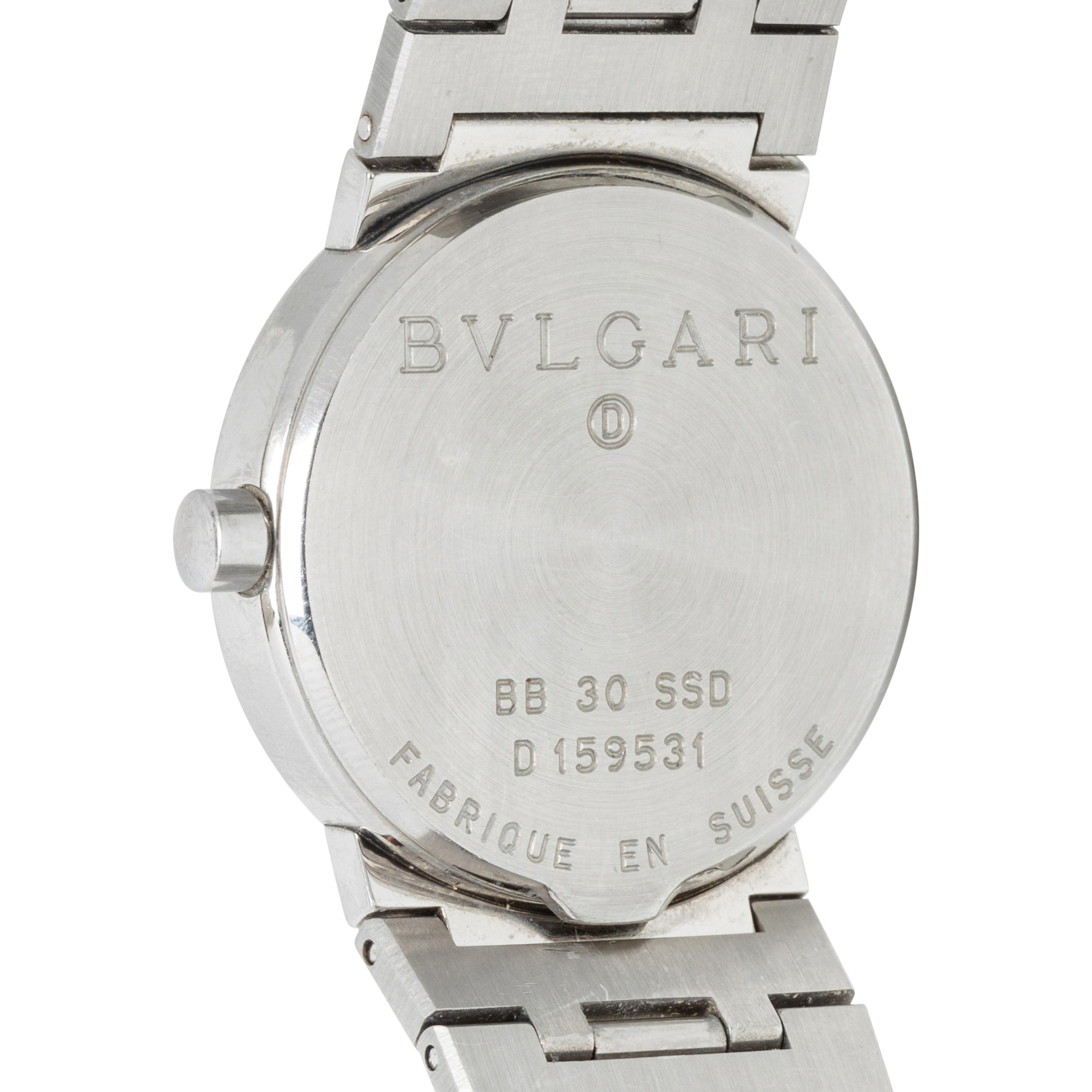 BULGARI, STAINLESS STEEL 'DIAGONO' WATCH