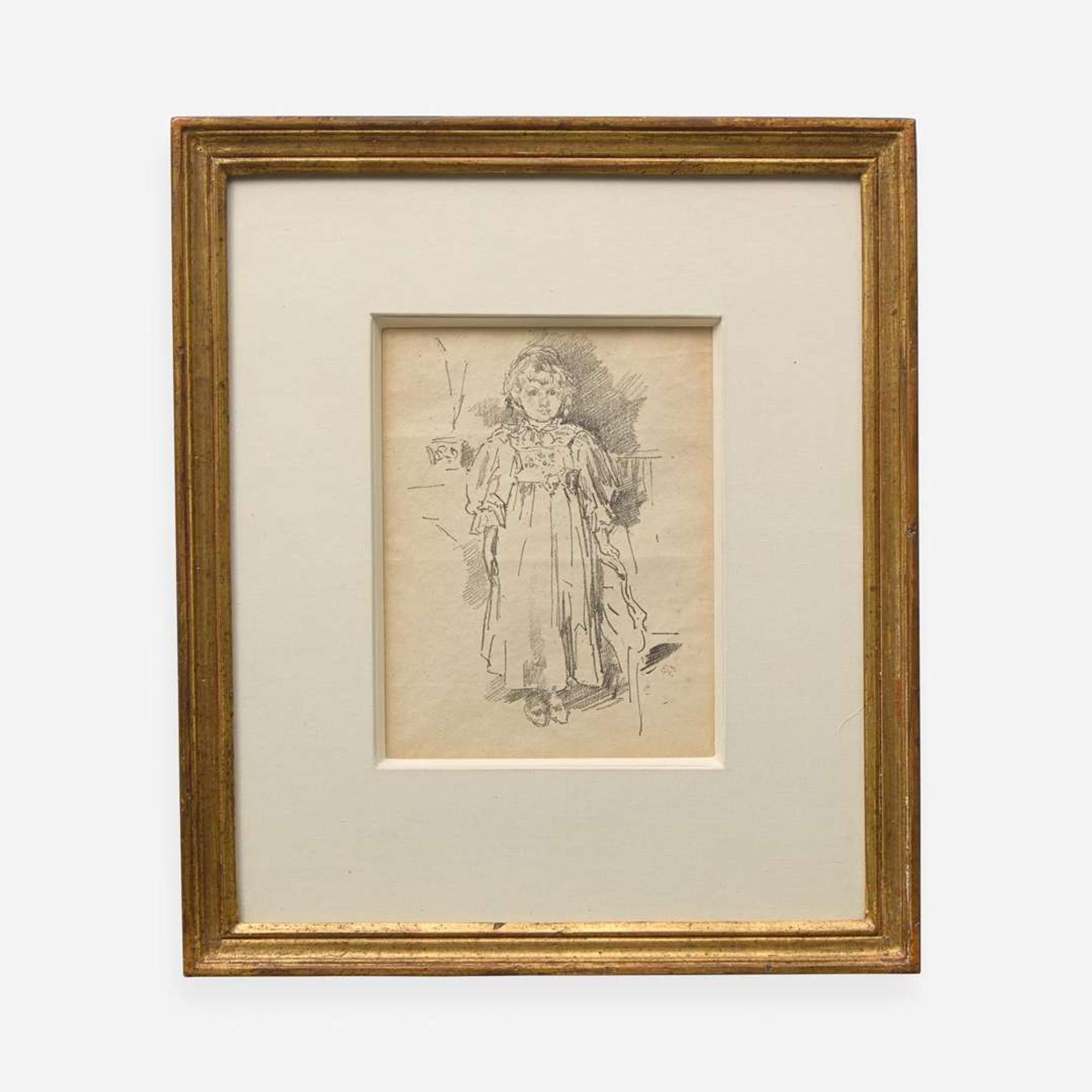 James Abbott McNeill Whistler (American, 1834-1903) Little Evelyn
