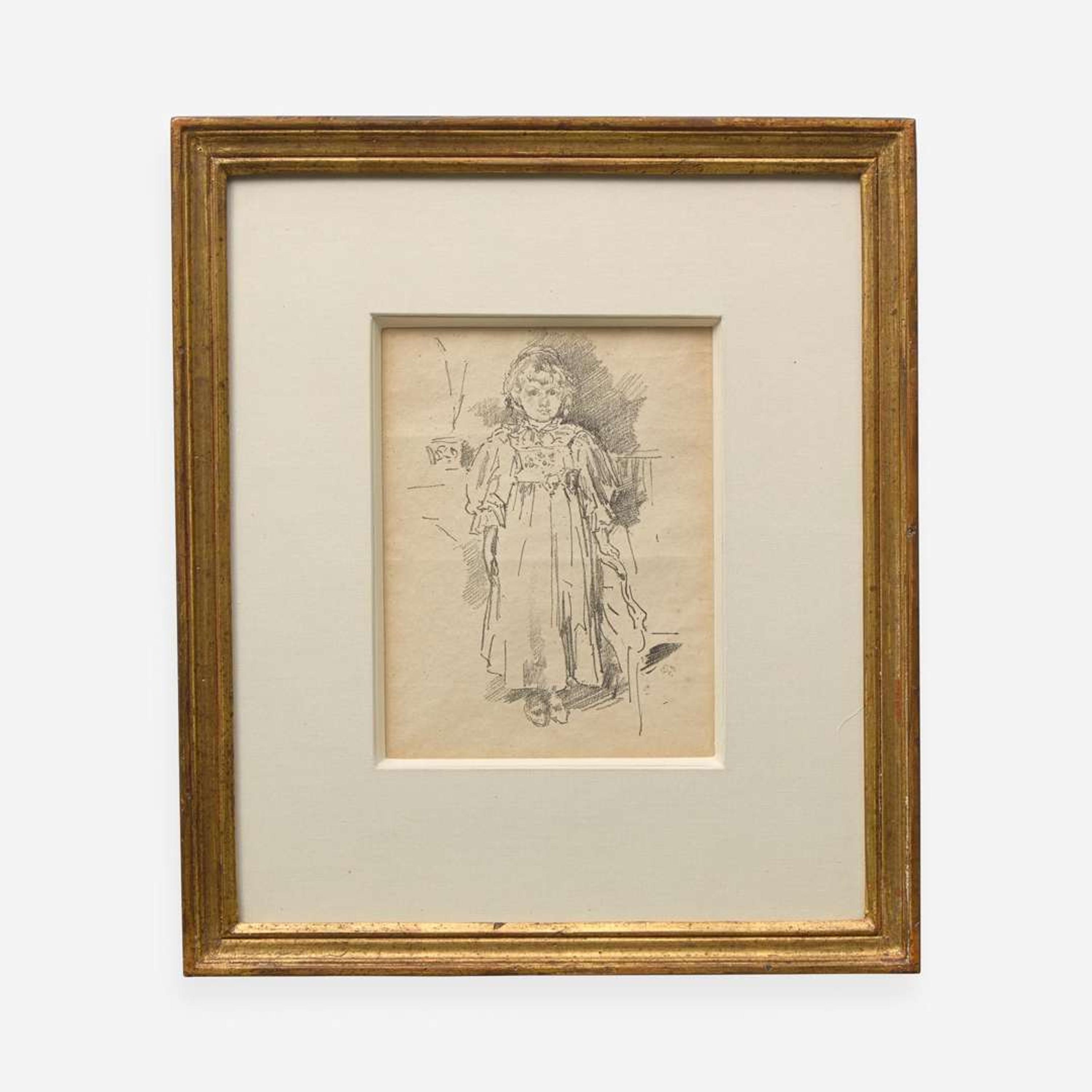 James Abbott McNeill Whistler (American, 1834-1903) Little Evelyn