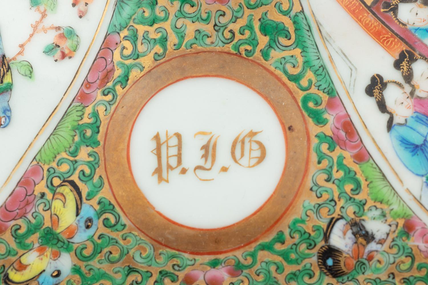 A Collection of Chinese Export Rose Medallion Porcelain Articles