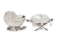 A Pair of English Silver-Plate Table Articles