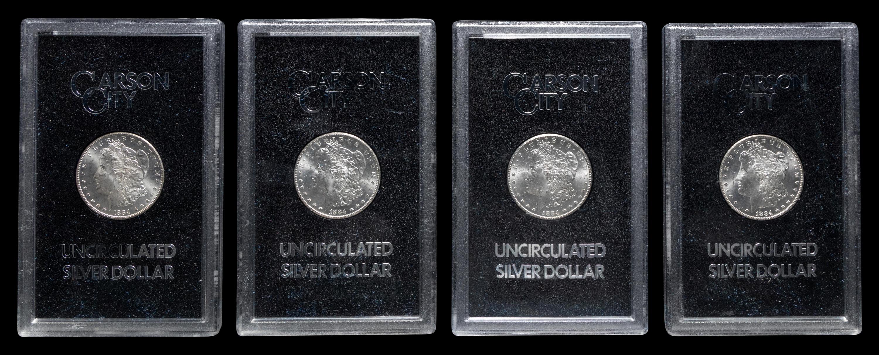 A Group of Ten 1884-CC GSA: Morgan $1 Coins