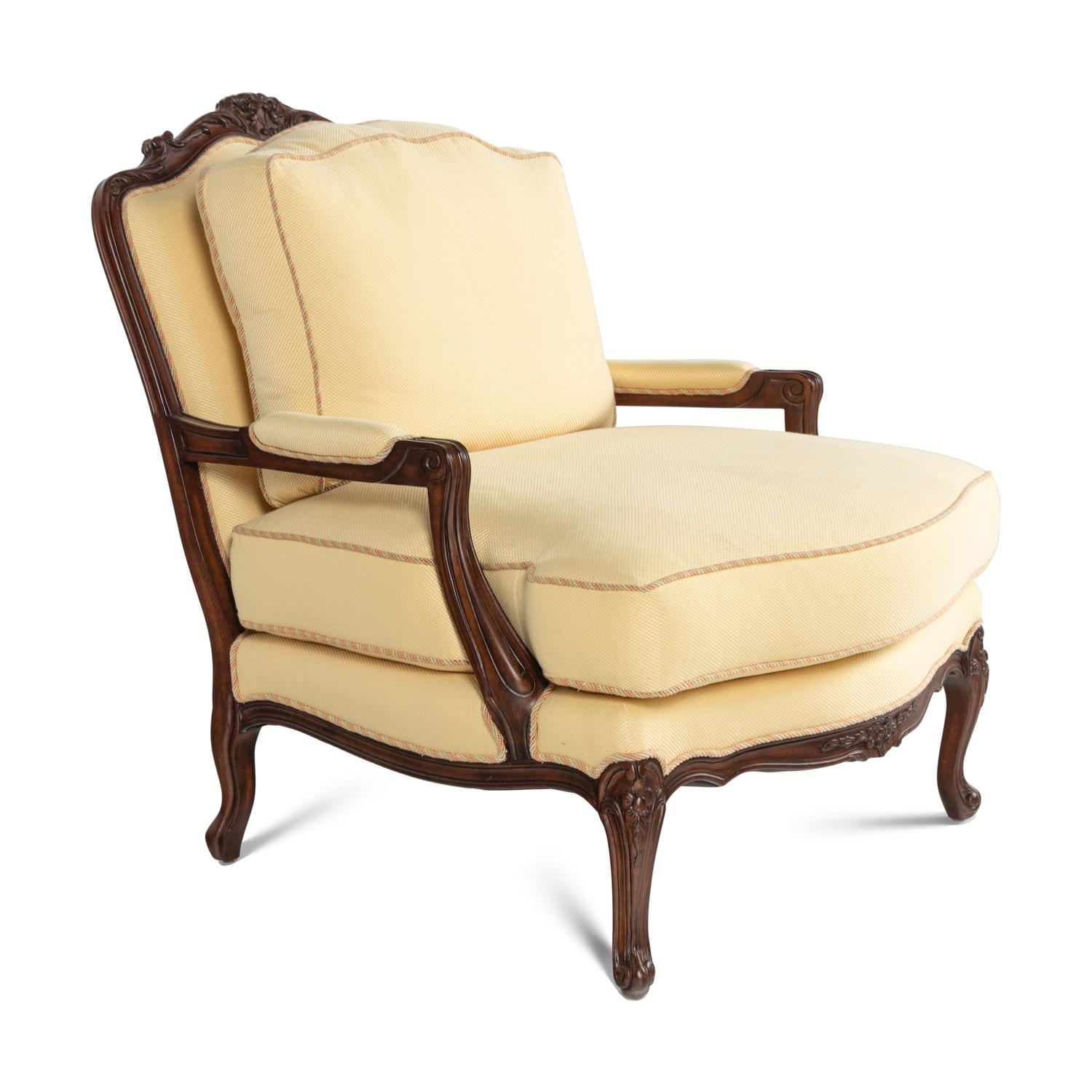 A Louis XV Style Walnut Fauteuil
