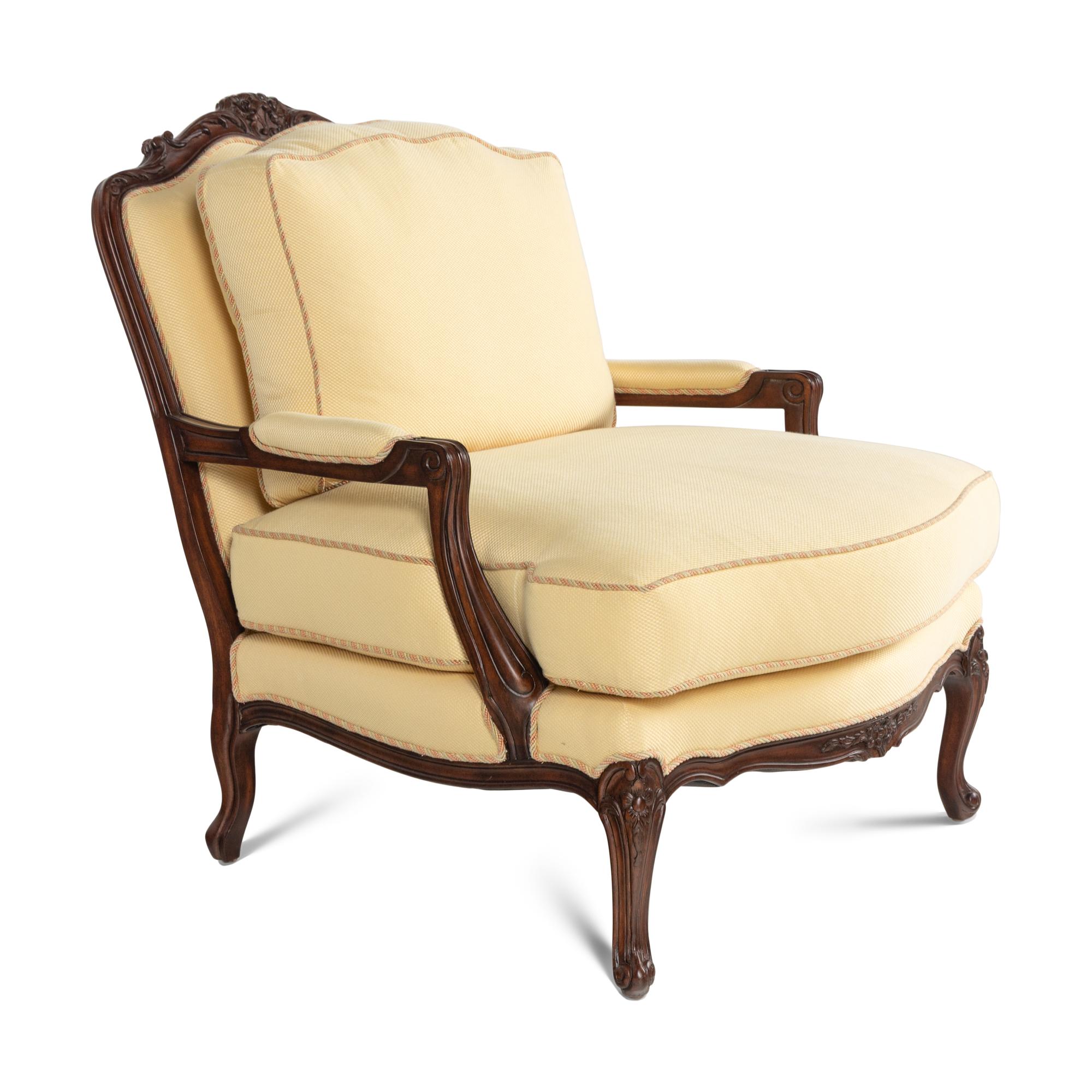 A Louis XV Style Walnut Fauteuil