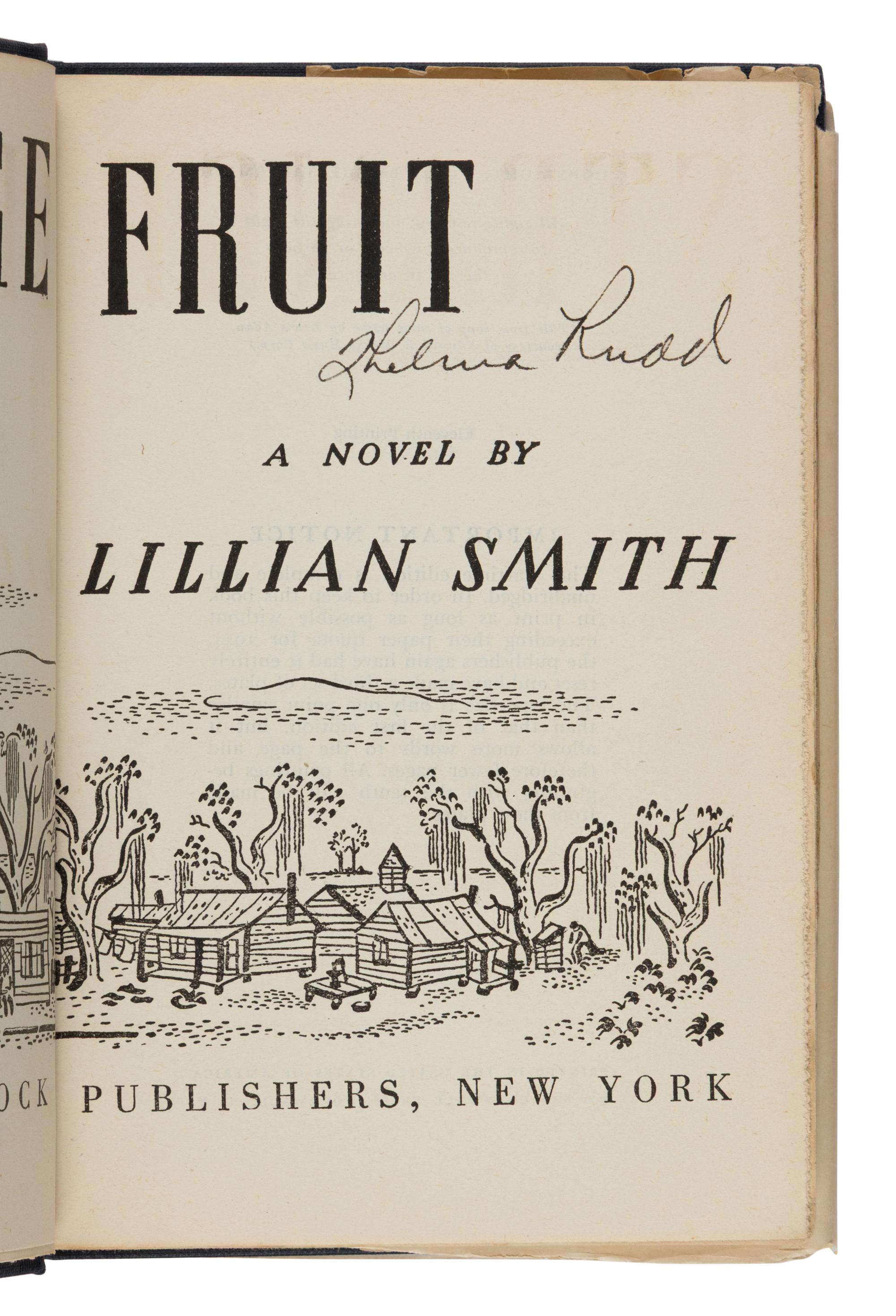 [African-Americana] Smith, Lillian. Strange Fruit