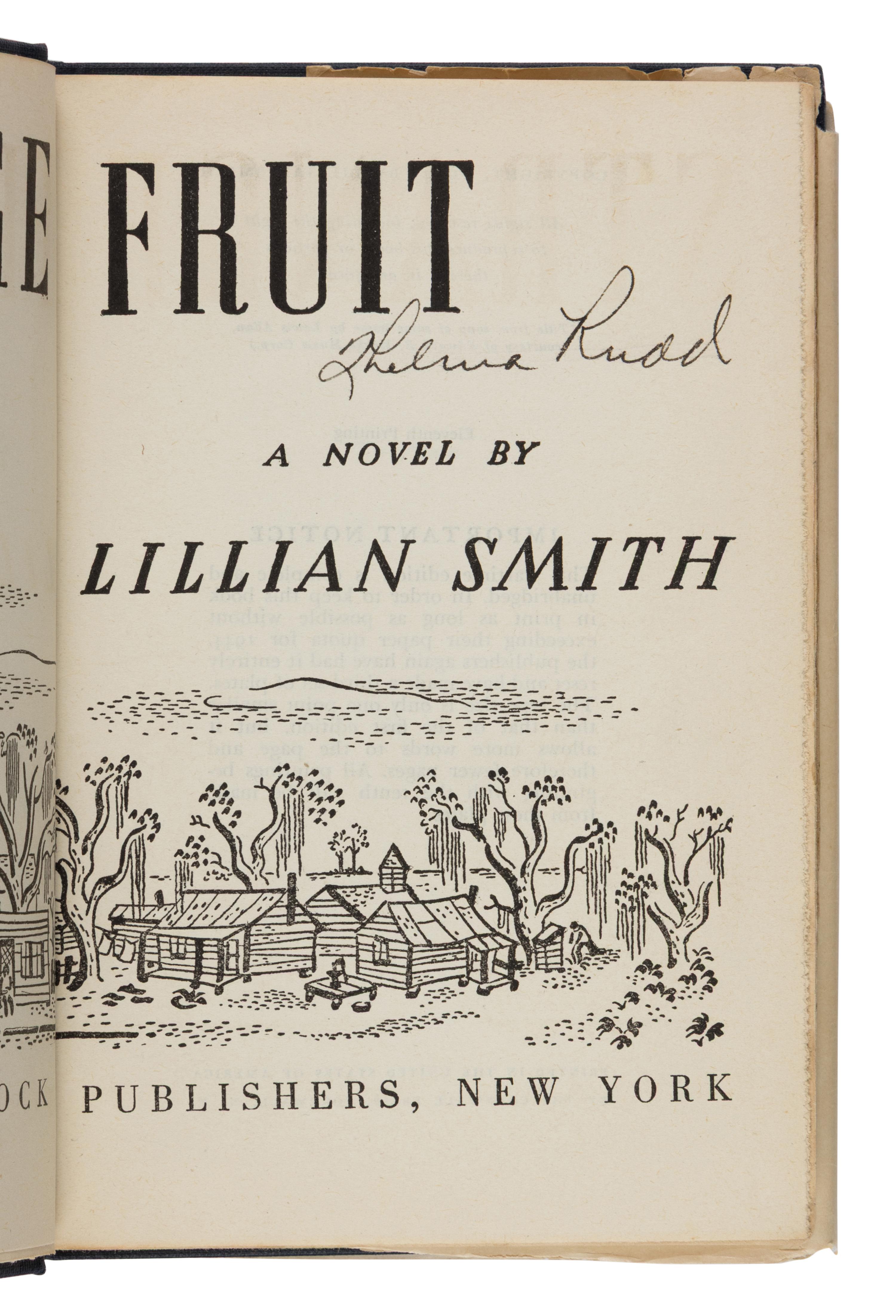 [African-Americana] Smith, Lillian. Strange Fruit