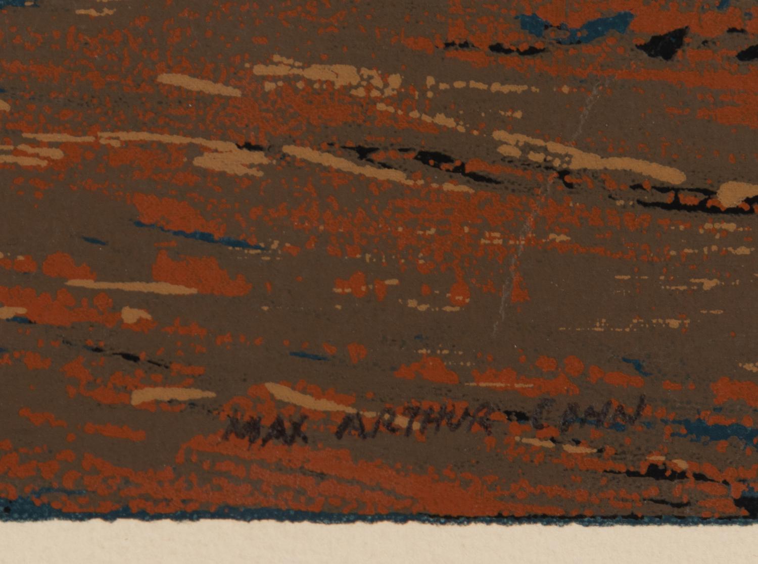 A group of five American prints (Max Arthur Cohn, Fisherman ; Steven Dohanos, The Postman ; Mina Benz Hoffman, The Immigrant ; Charles Wheele Locke, Brooklyn Wharf ; Ethel Magafan, Clothesline )