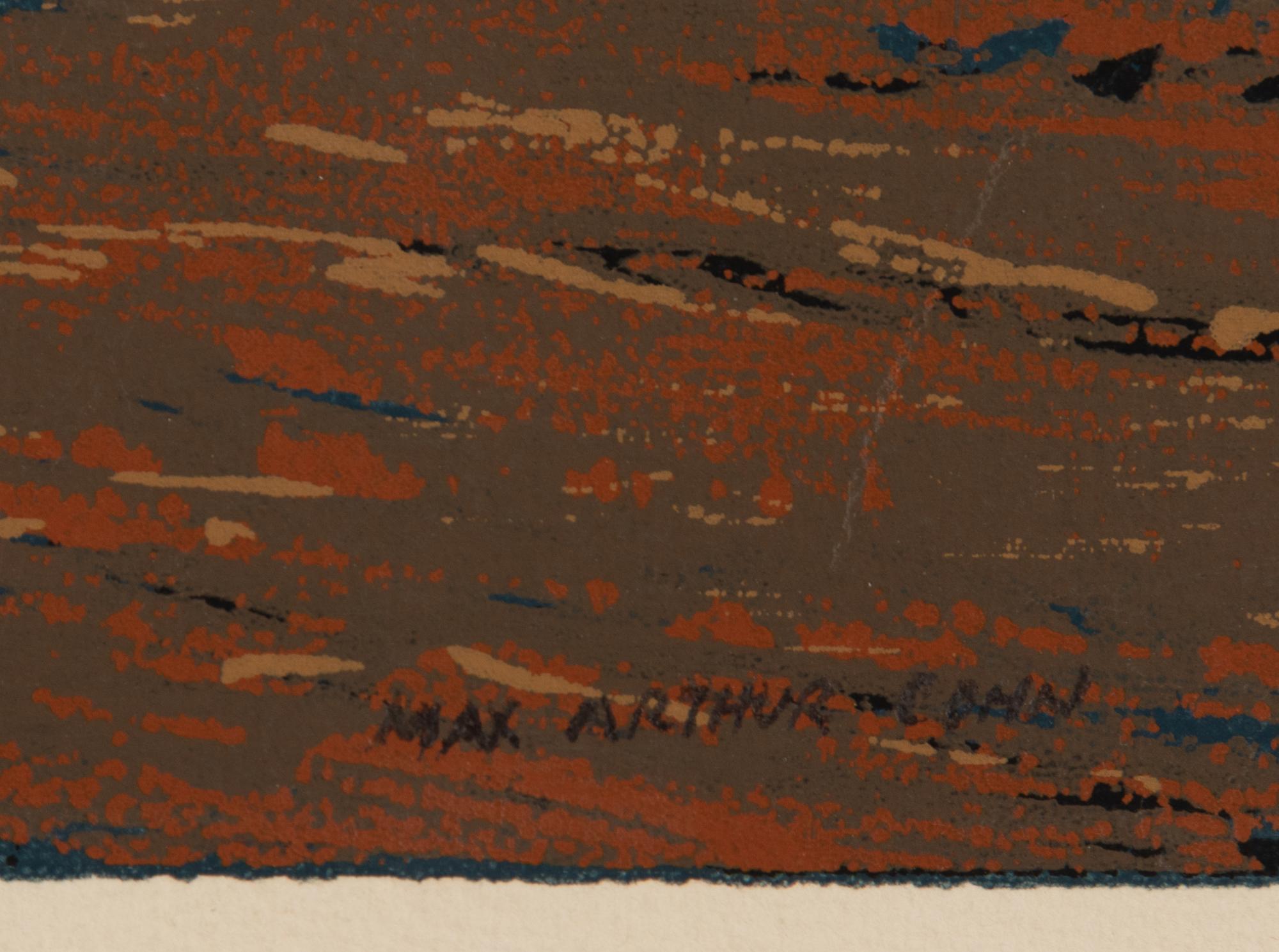 A group of five American prints (Max Arthur Cohn, Fisherman ; Steven Dohanos, The Postman ; Mina Benz Hoffman, The Immigrant ; Charles Wheele Locke, Brooklyn Wharf ; Ethel Magafan, Clothesline )
