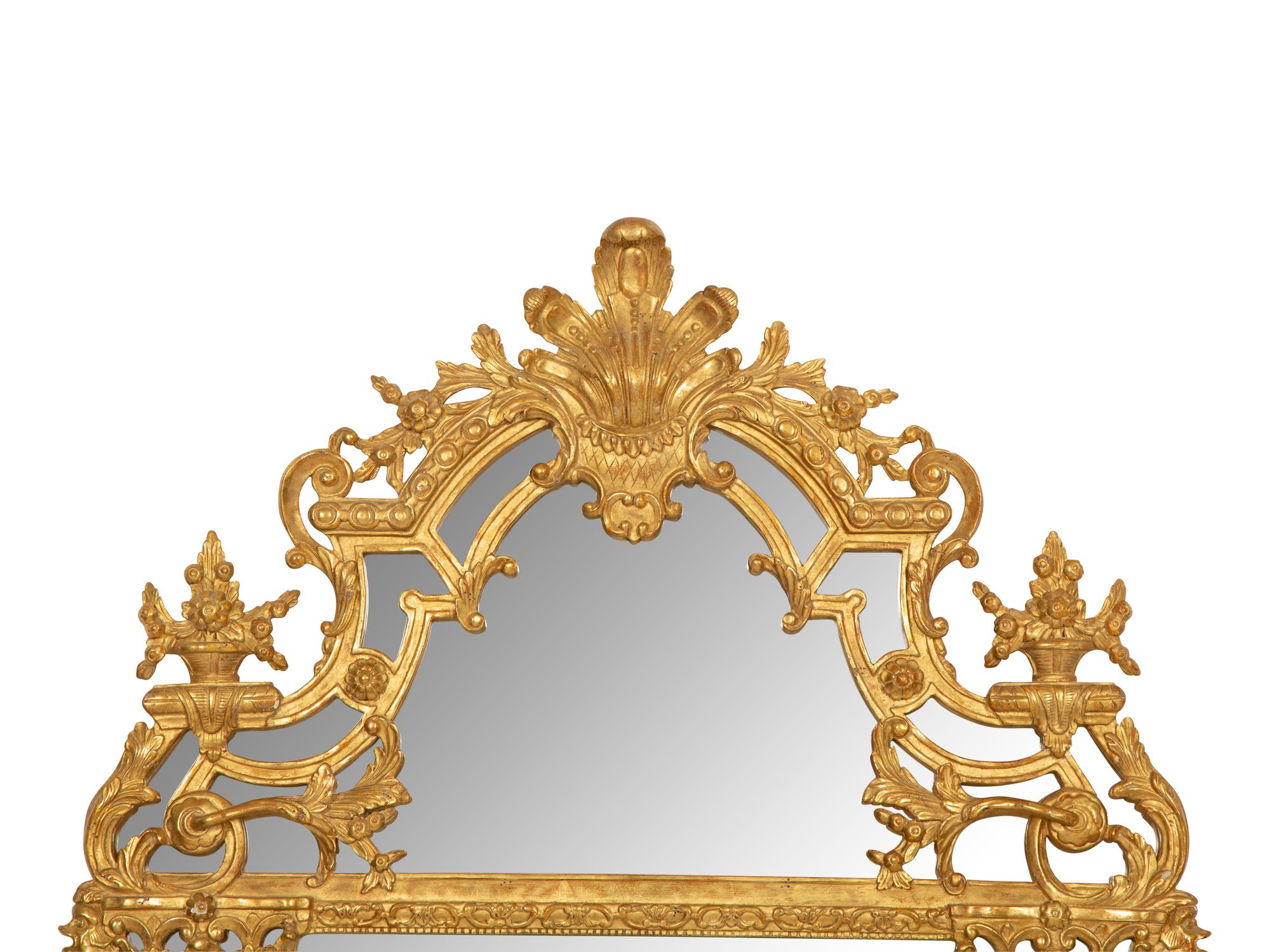 A Louis XV Style Giltwood Mirror
