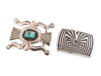 Navajo and Hopi Silver Belt Buckles
