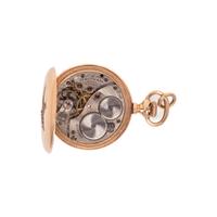 WALTHAM, 14K YELLOW GOLD AND DIAMOND HUNTER CASE POCKET WATCH