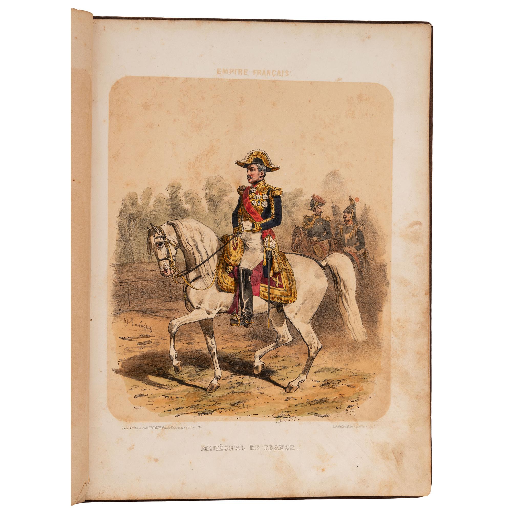 [LALAISSE, Hippolyte]. Empire Francais. L’Armee et la Garde Imperiale . Paris: Hautecoeur Freres, n.d. [ca 1865-1870].
