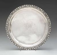 Silver salver frederick marquand, savannah, ga (1820-1826), and new york, ny (1826-1839)