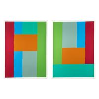 Dan Christensen (American, 1942–2007) — Chord Progression I and II (a pair of works)