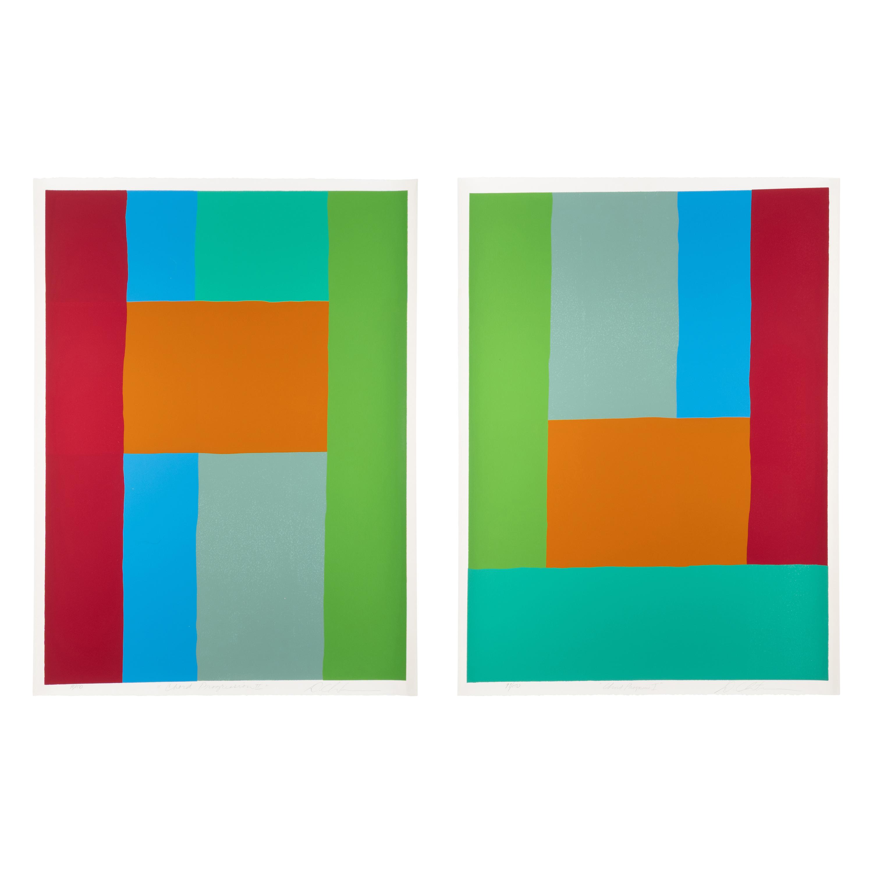 Dan Christensen (American, 1942–2007) — Chord Progression I and II (a pair of works)