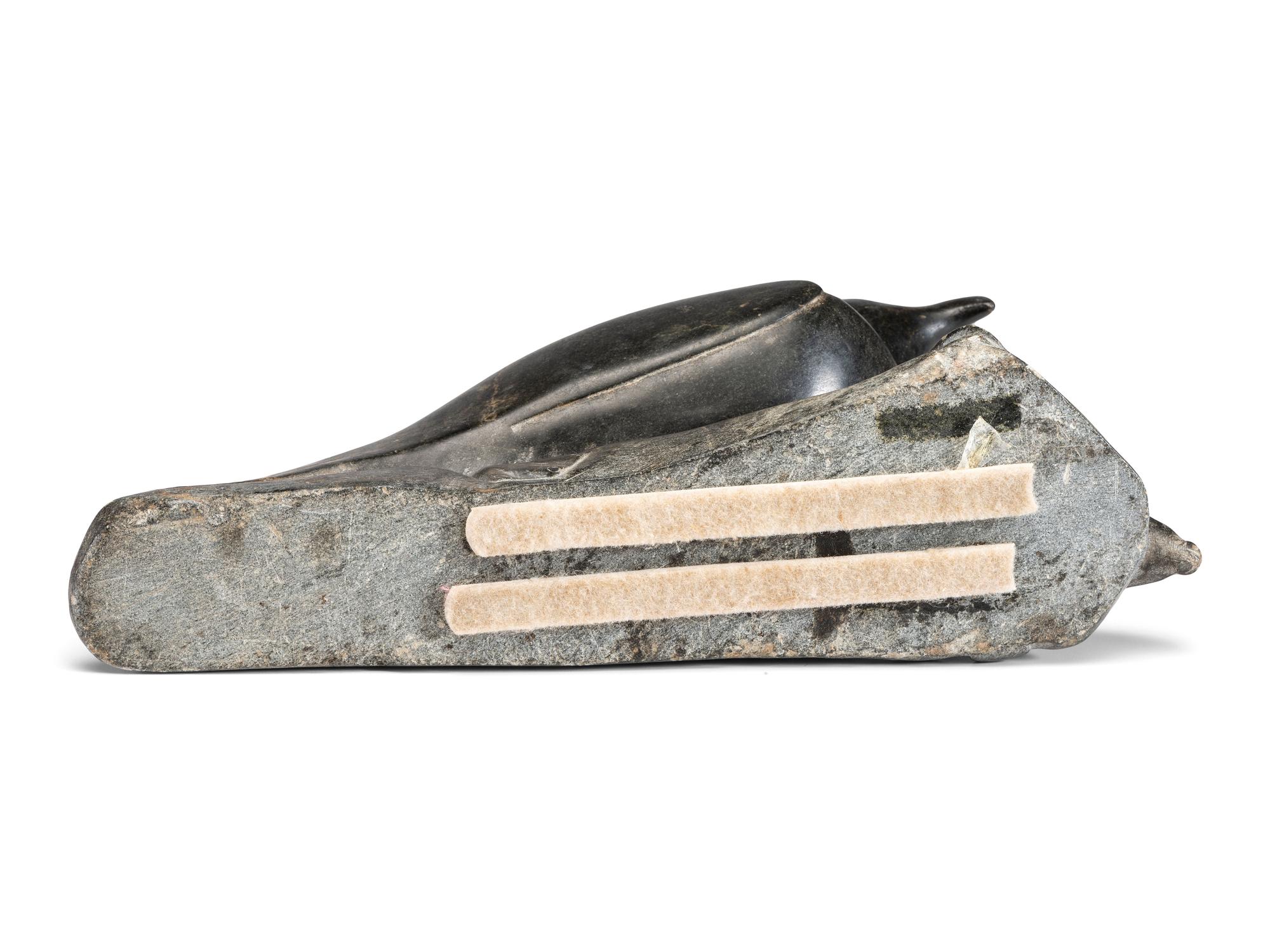 Inuit Soapstone Sculpture, of a Bird and Seal