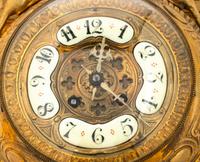 A Louis XV Style Gilt Bronze Cartel Clock