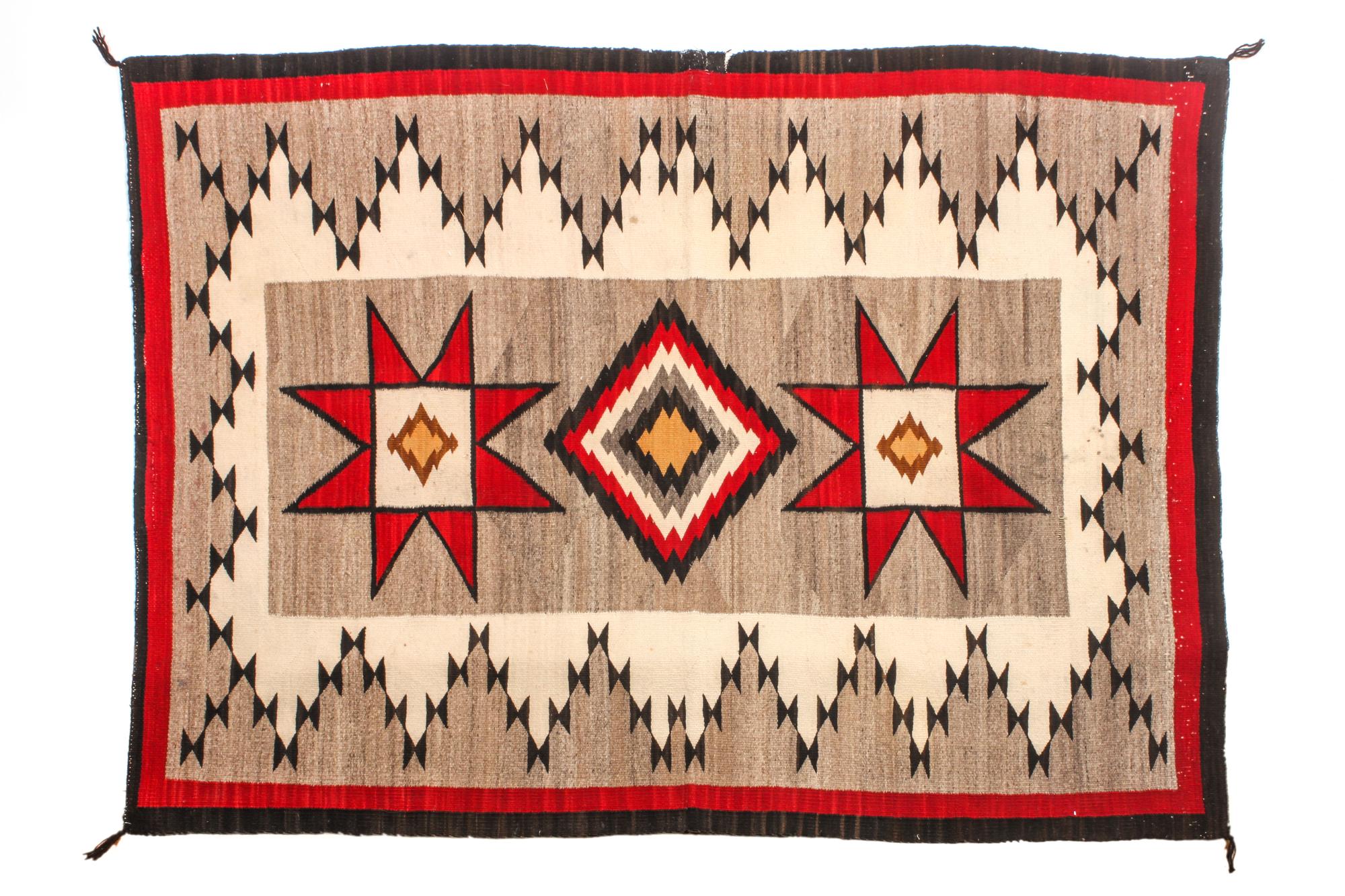 Navajo Regional Rug 61 1/2 x 46 inches — Mid-20th Century