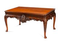 A George II Style Carved Mahogany Low Table