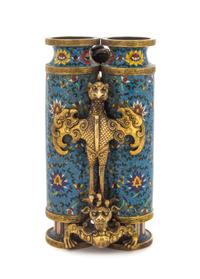 A Cloisonne Enamel 'Champion' Vase