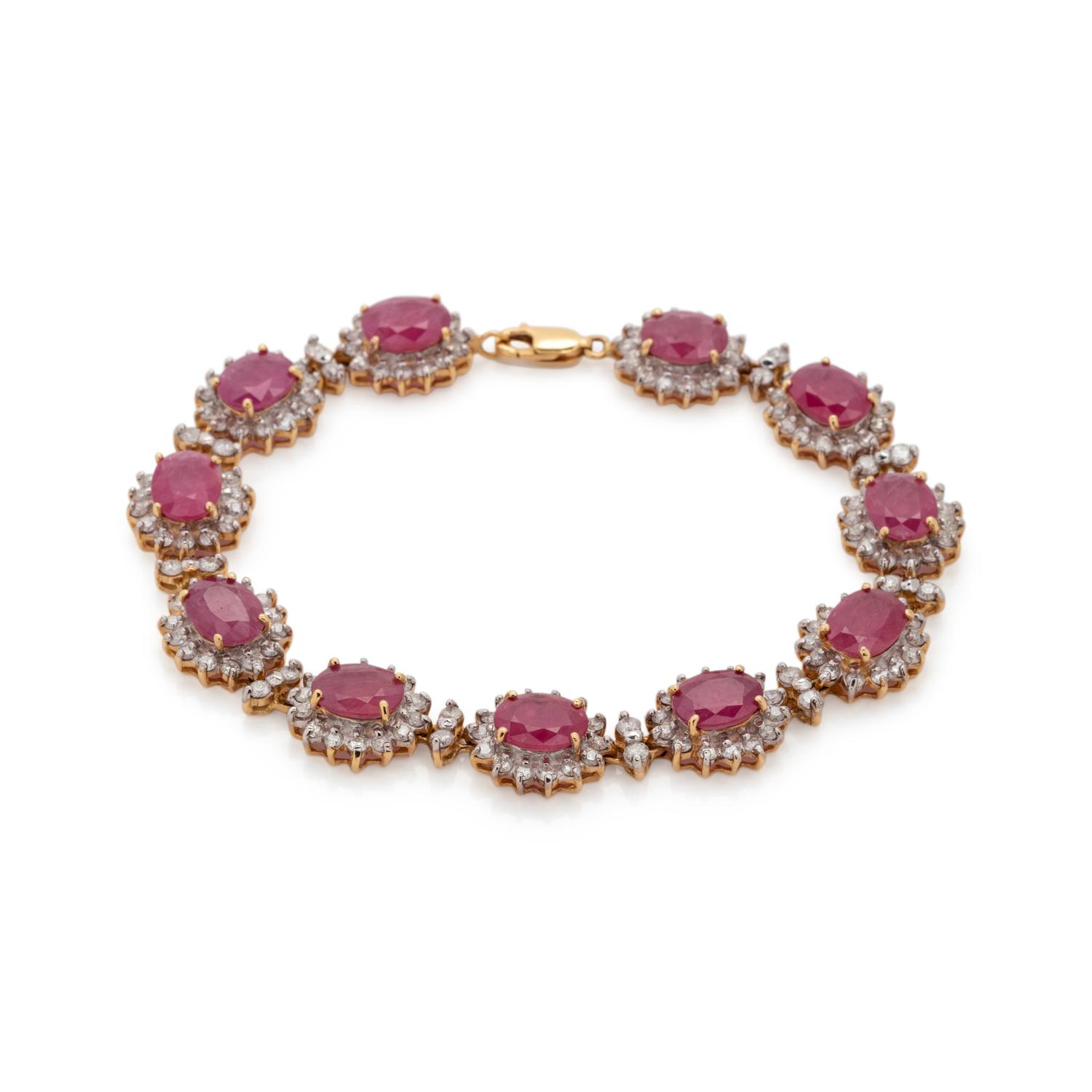 RUBY AND DIAMOND BRACELET