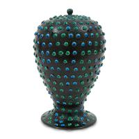 A Piero Fornasetti Flora Glazed Ceramic Urn