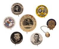 [CIVIL RIGHTS]. A group of 7 pinbacks related to Booker T. Washington, the National Negro Business League, and others.