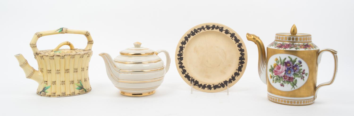 A Group of Teapots Width of first overall 8 inches. — 19TH/20TH CENTURY