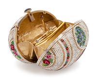 A Judith Leiber Multicolored Egg Minaudiere