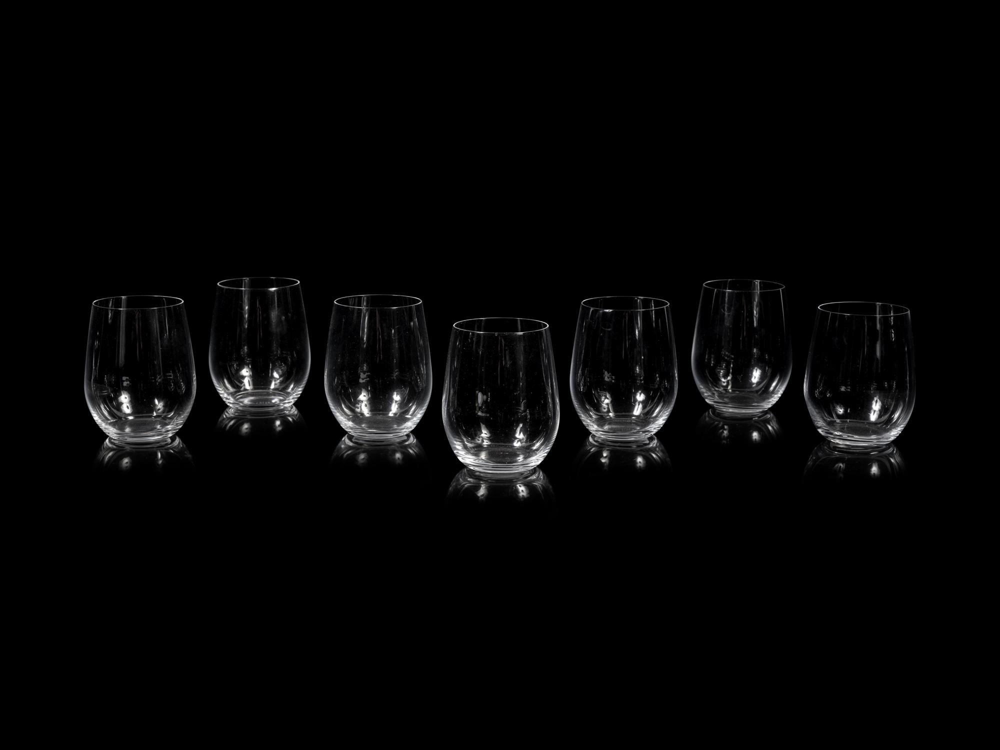 A Set of Eight Riedel Stemless Wine Glasses