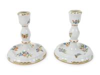 A Herend Porcelain Grouping, Including a Soup Tureen and Undertray and Two Candlesticks