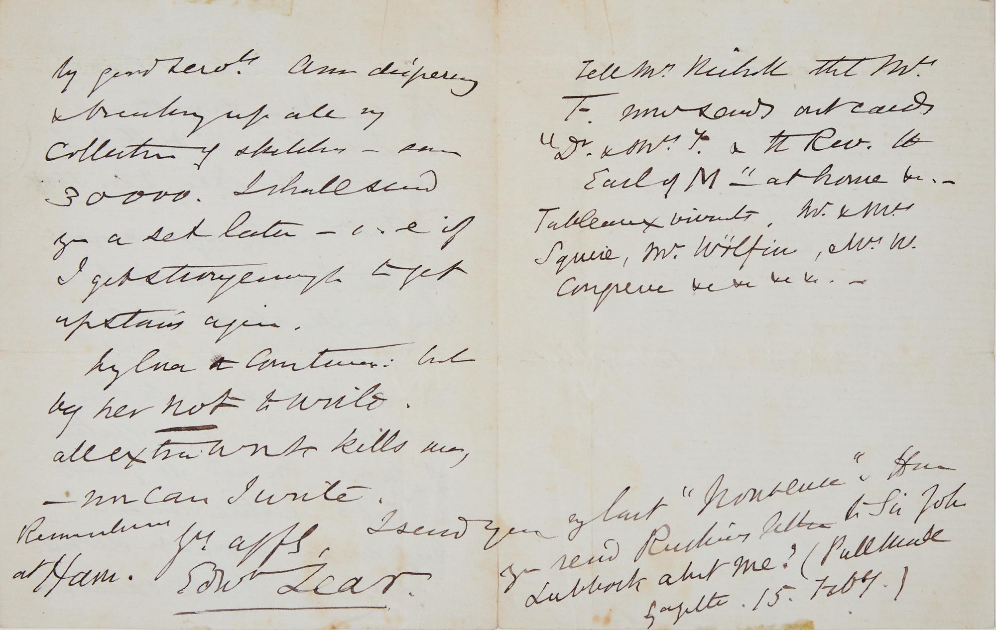 [Presidential] [Roosevelt, Franklin D.] Perkins, Frances. Draft Autograph Letter